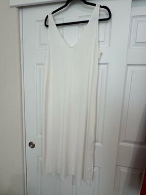 a new day Ivory V-Neck Midi Slip Dress, L